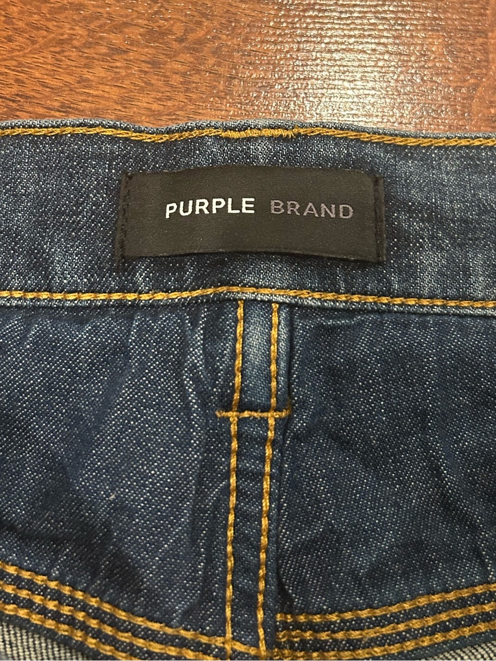 Purple Brand Jeans P004 Flare Distressed Dark Wash 31” Waist - Picture 6 of 10
